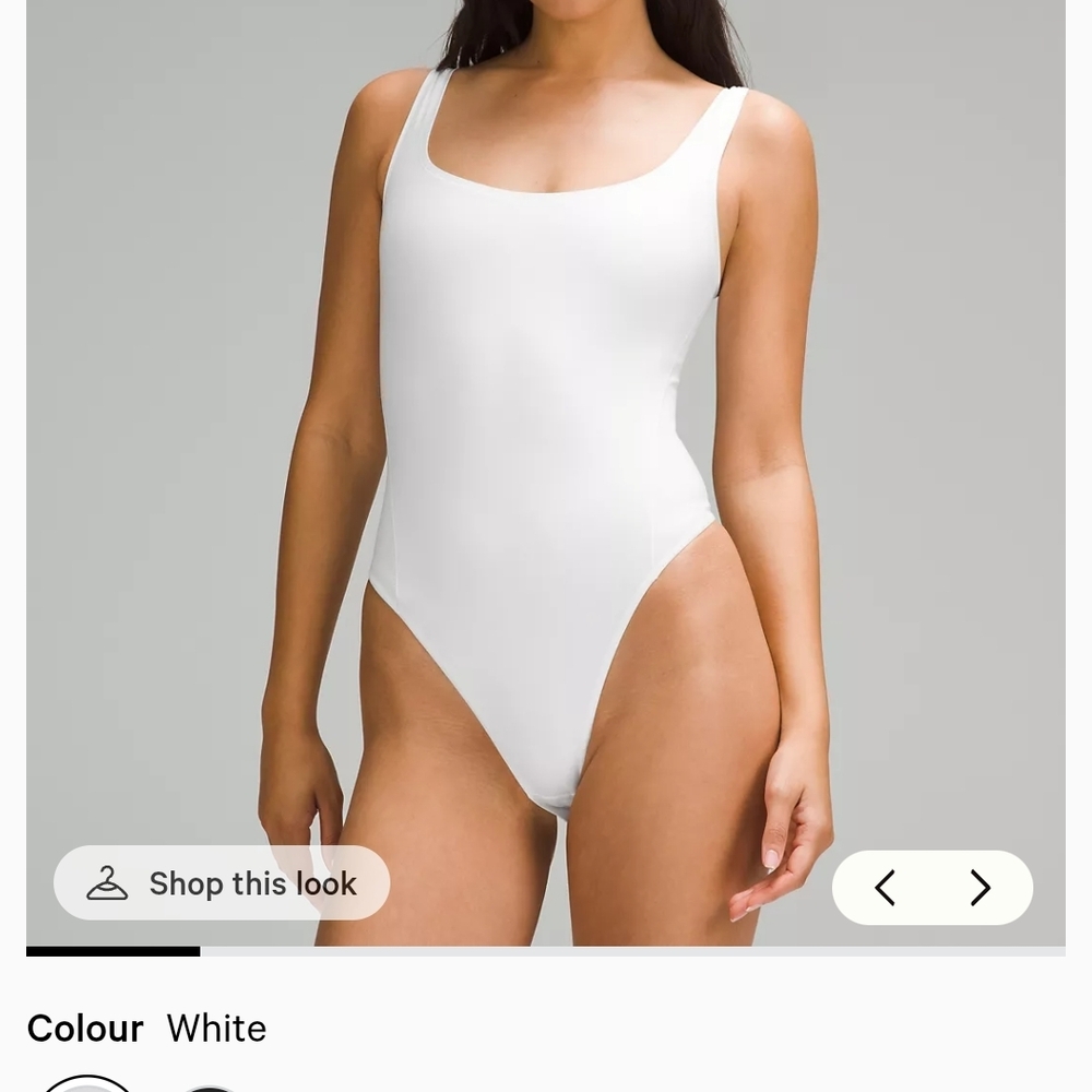 Lululemon Athletica White Bodysuit